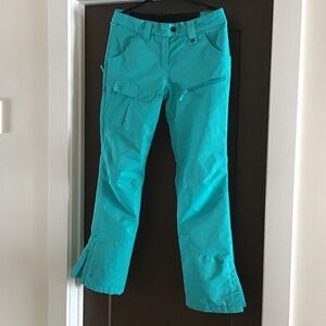 Women's S Firefly Aquabase Elite Turquoise Ski/ Snowboarding Pants